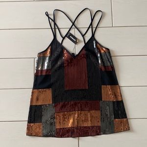 Express sparkly top